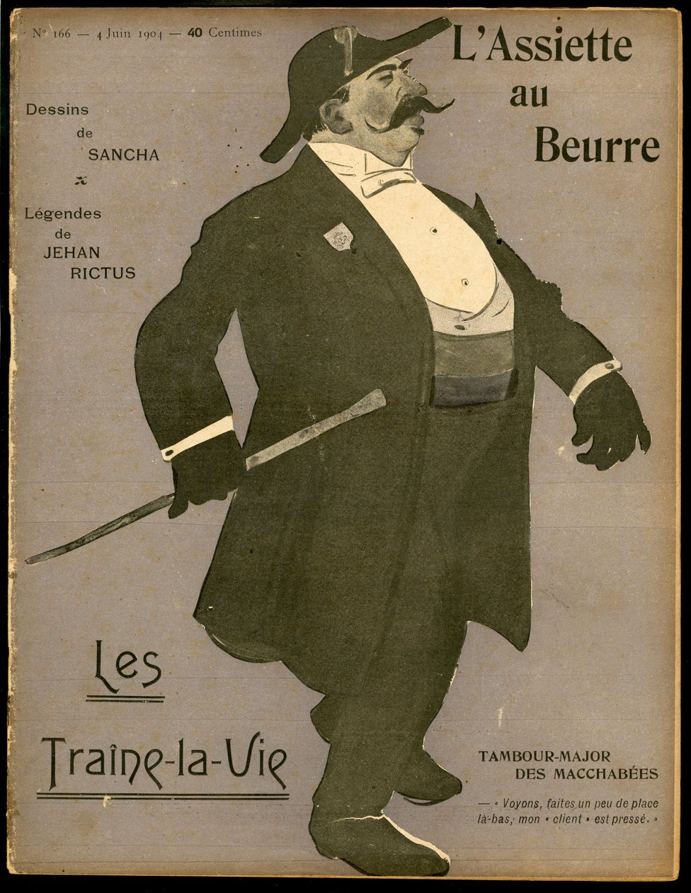 Kansi "" The Butter Plate"", numero 166, Satirique en Colors tekijältä Francisco Sancha y Lengo