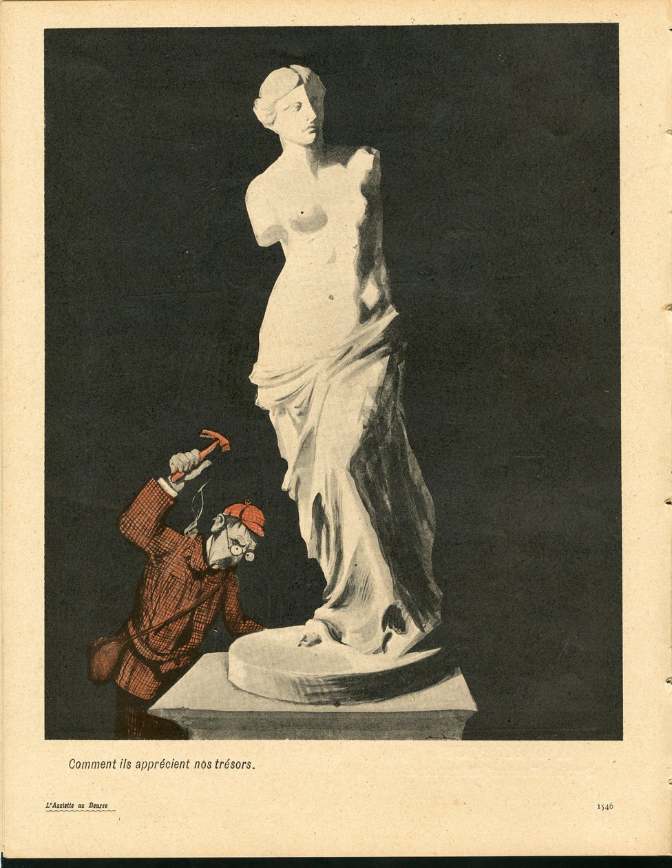 The Butter Plate, numero 92, Satiirinen väreissä tekijältä Francisco Sancha y Lengo