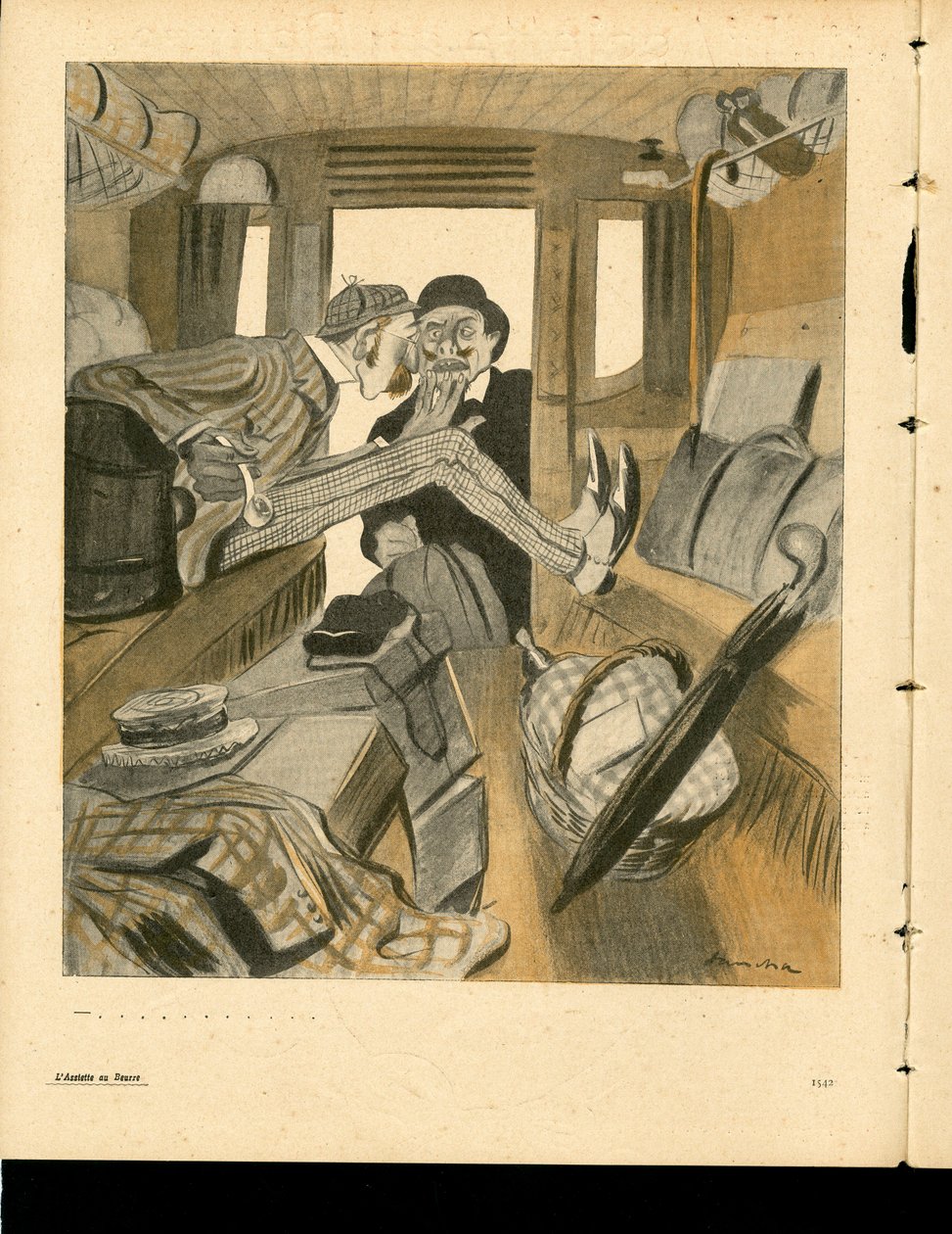 The Butter Plate, numero 92, Satiirinen väreissä tekijältä Francisco Sancha y Lengo
