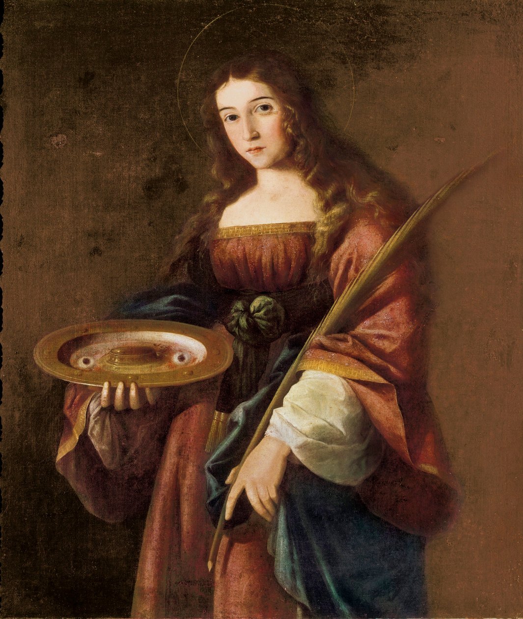 Pyhä Lucy tekijältä Francisco de (circle of) Zurbaran