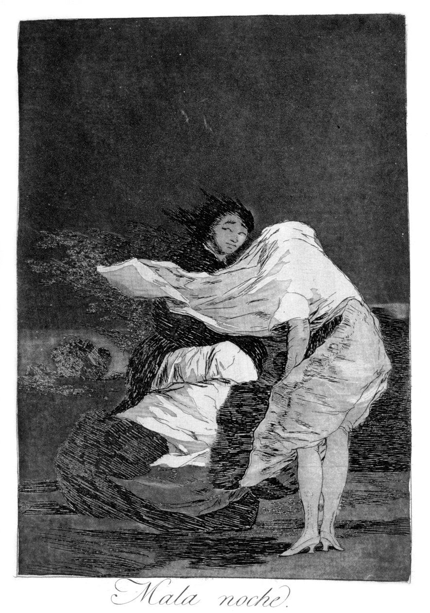 Huono yö, 1799 tekijältä Francisco de Goya