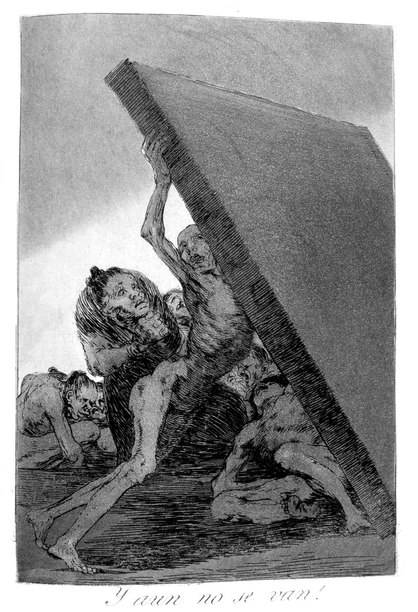 Ja silti he eivät mene!, 1799 tekijältä Francisco de Goya