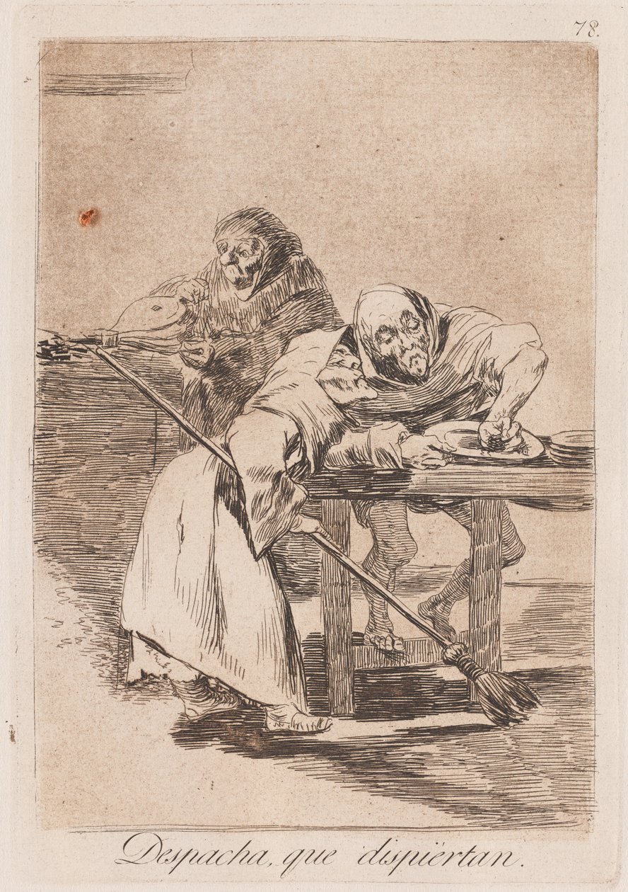 Ole nopea, he heräävät, myöhään 18. päivä - 19. päivän alussa vuosisadan (tulostus) tekijältä Francisco de Goya