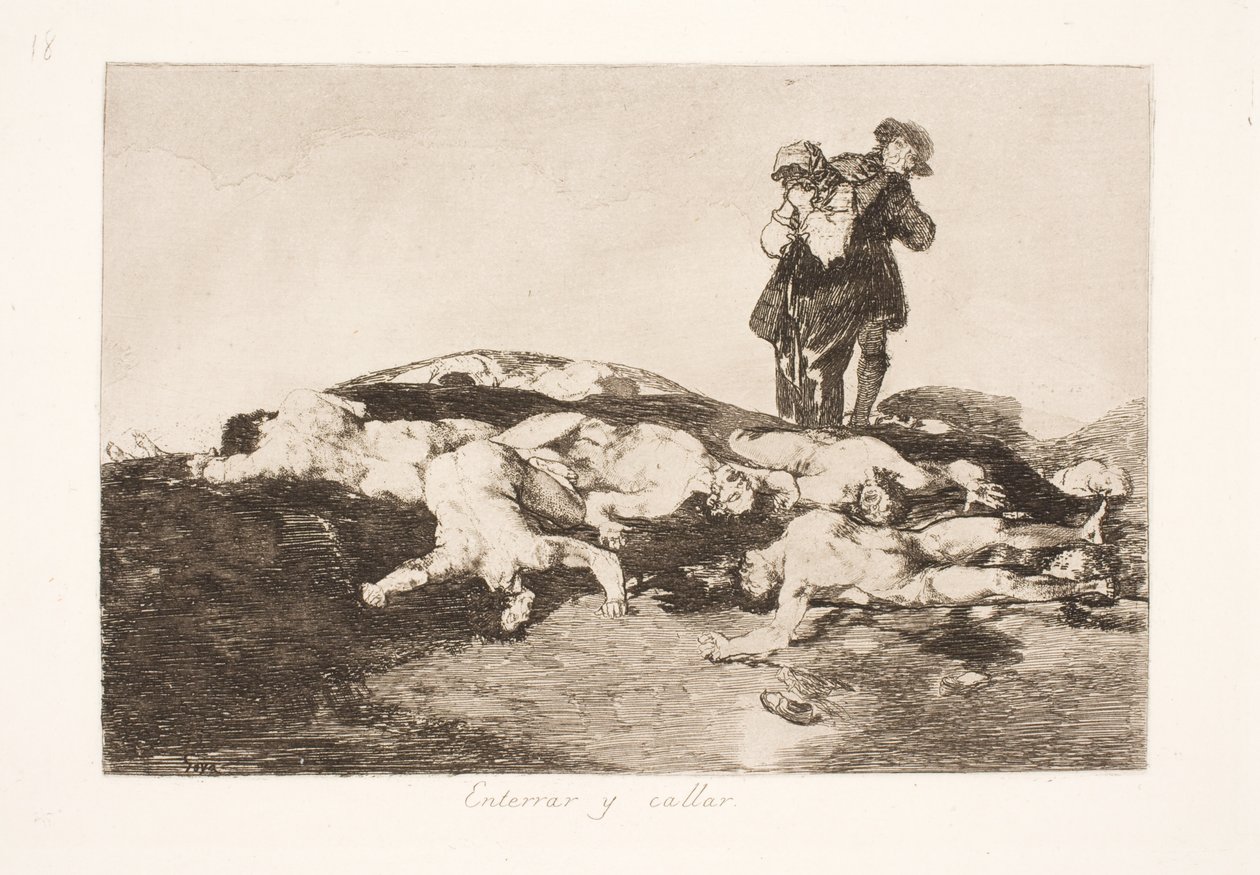 Hautaa kuolleesi ja ole hiljaa (18) tekijältä Francisco de Goya