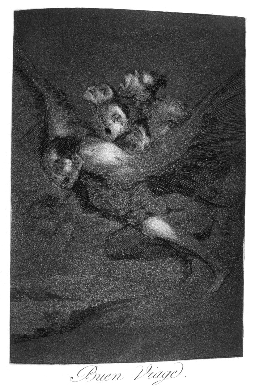 Bon Voyage, 1799 tekijältä Francisco de Goya