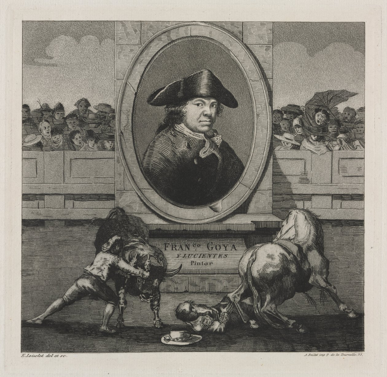 Härkätaistelut: Etukappale tekijältä Francisco de Goya