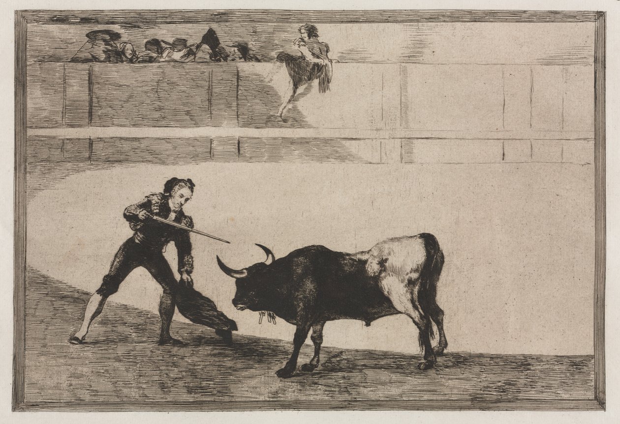 Härkätaistelut: Pedro Romeo tappaa pysäytetyn härän tekijältä Francisco de Goya