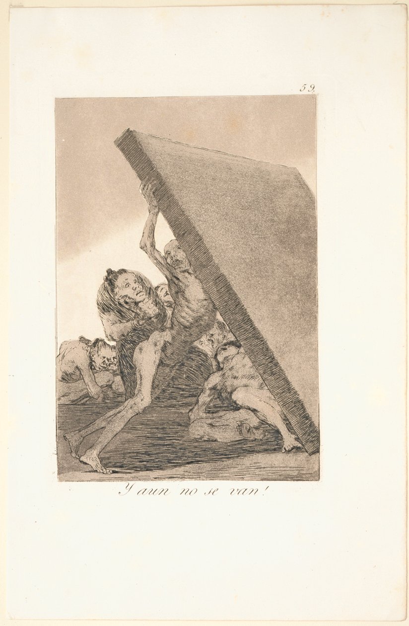 Caprichos: Ja silti he eivät mene! tekijältä Francisco de Goya