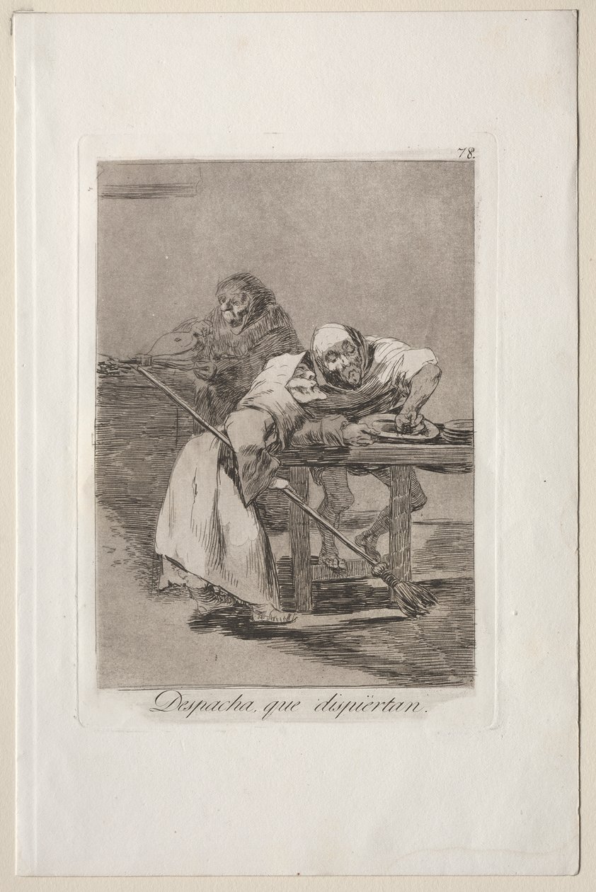 Caprichos: Ole nopea, he heräävät tekijältä Francisco de Goya