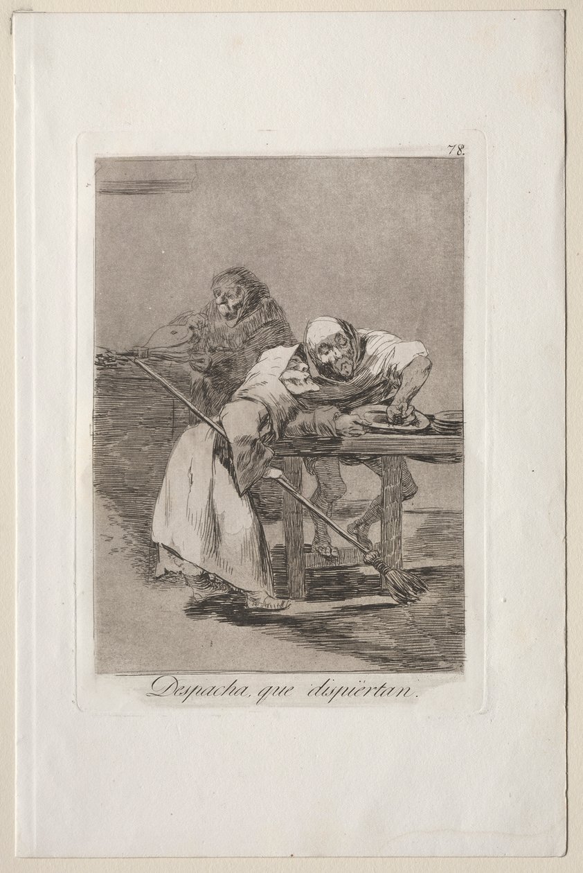 Caprichos: Ole nopea, he heräävät. tekijältä Francisco de Goya