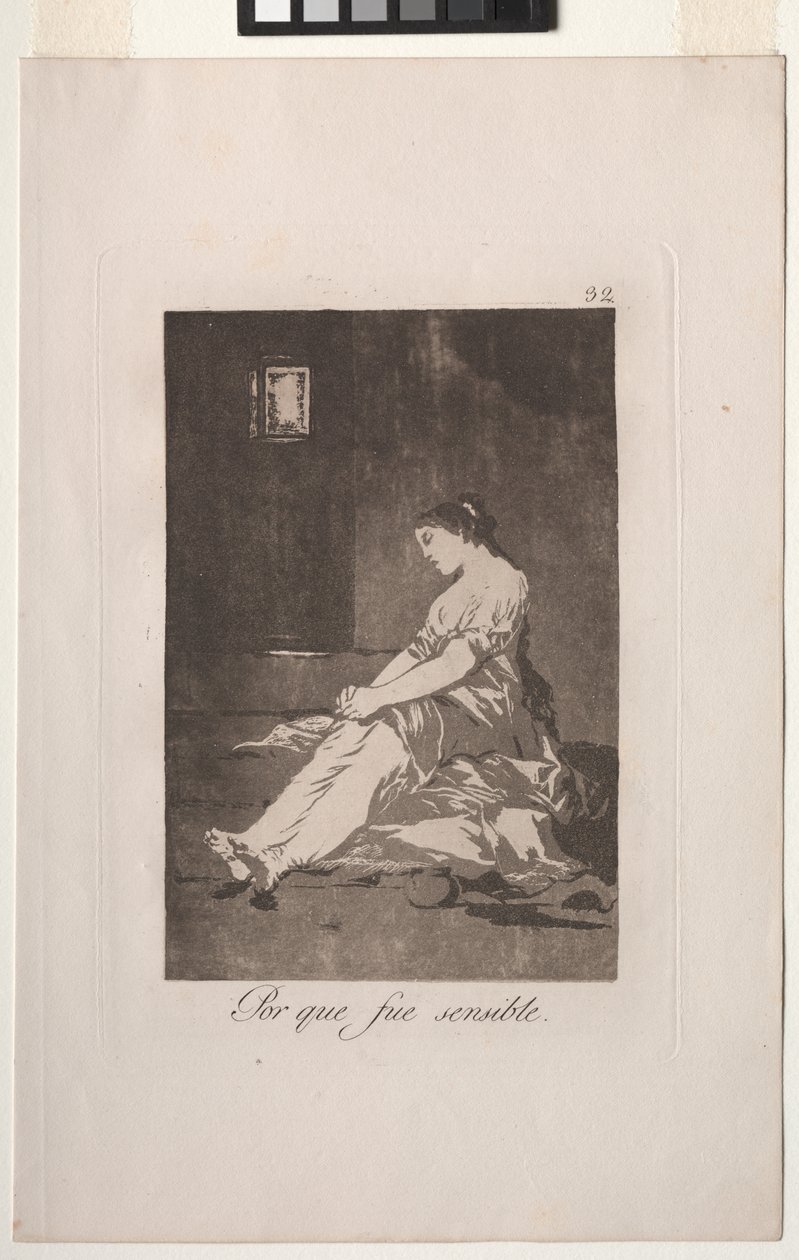 Caprichos: Koska hän oli herkkä. tekijältä Francisco de Goya