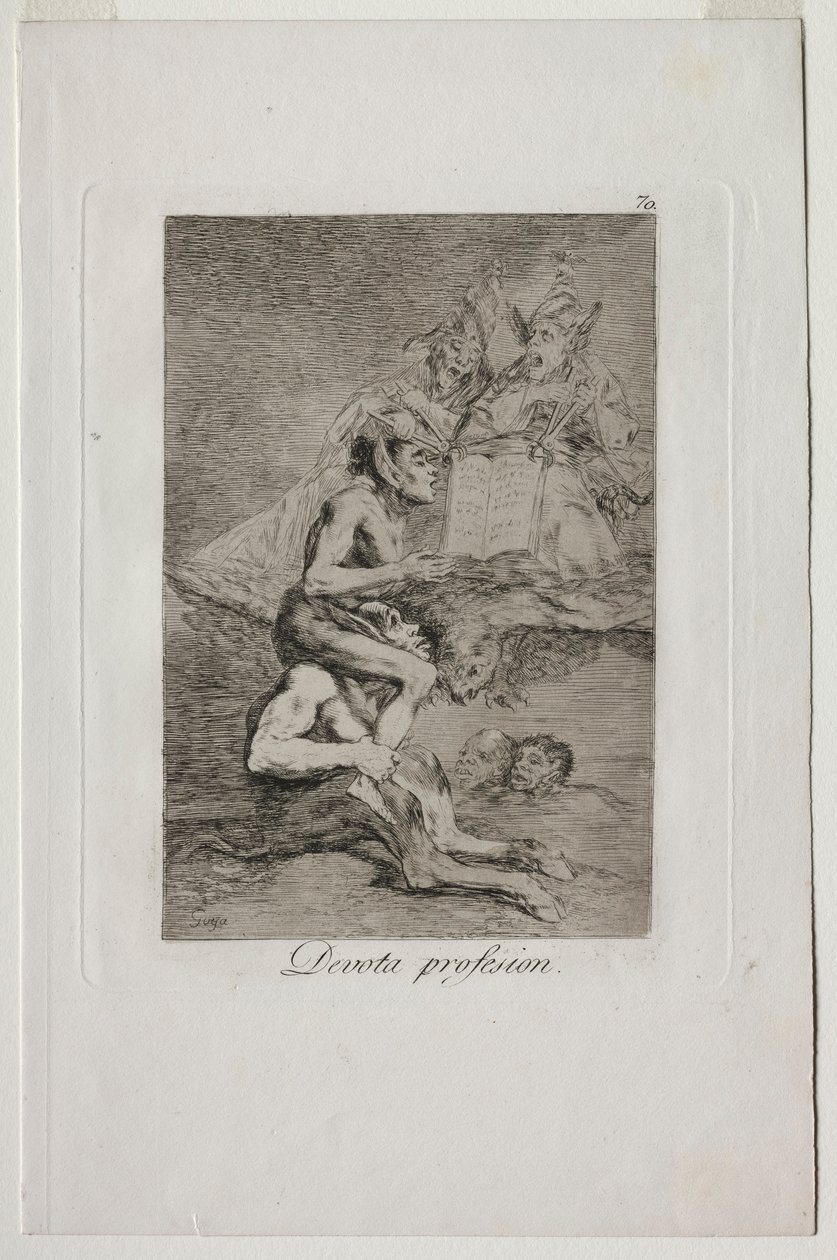 Caprichos: Harras ammatti. tekijältä Francisco de Goya