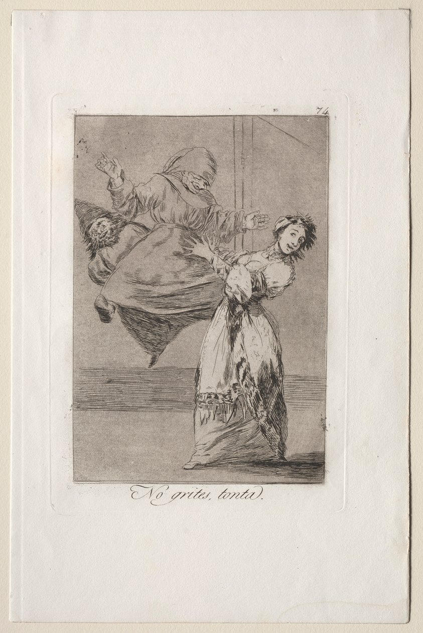 Caprichos: Älä huuda tyhmästi. tekijältä Francisco de Goya