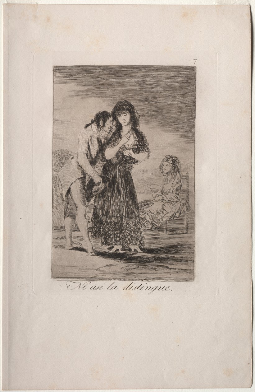 Caprichos: Siltikään hän ei voi saada häntä ulos tekijältä Francisco de Goya