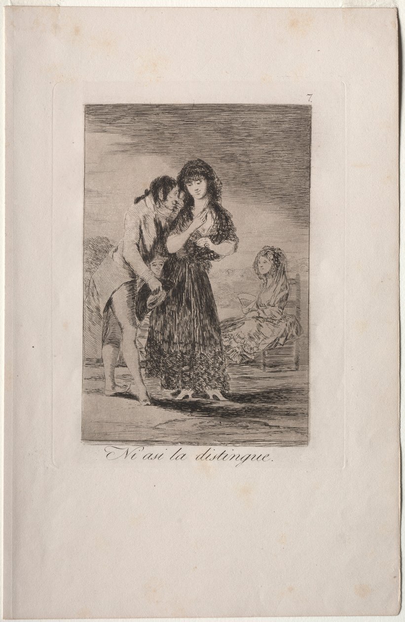 Caprichos: Siltikään hän ei voi saada häntä ulos. tekijältä Francisco de Goya