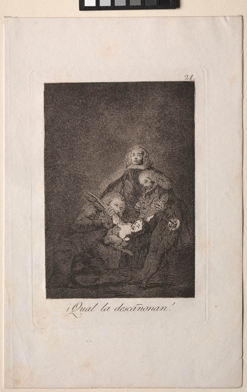 Caprichos: Kuinka he kynivät hänet! tekijältä Francisco de Goya