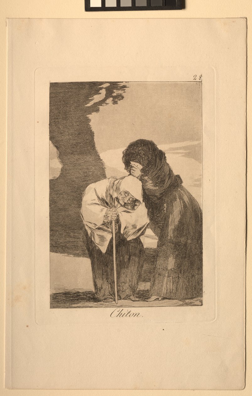 Caprichos: Hiljaa! tekijältä Francisco de Goya