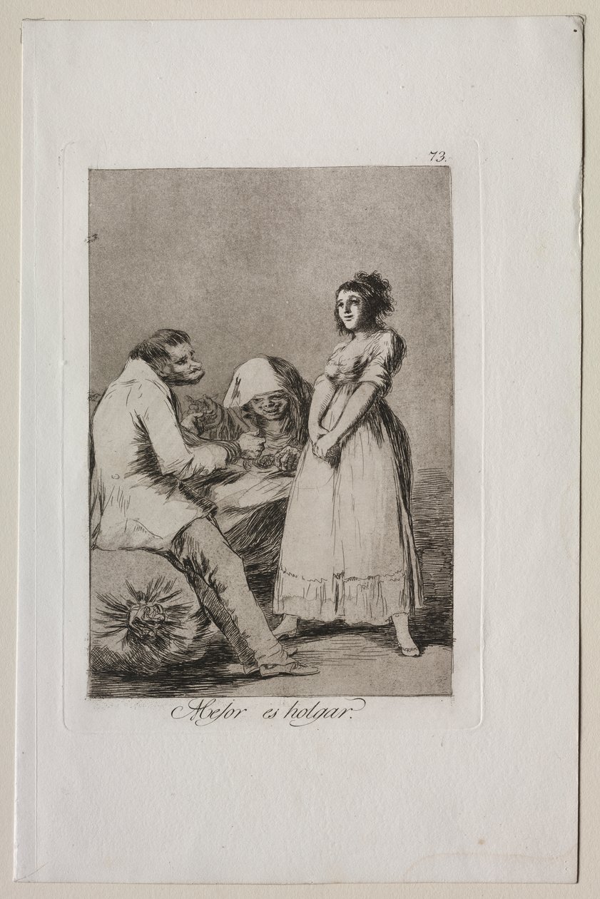Caprichos: On parempi olla laiska tekijältä Francisco de Goya