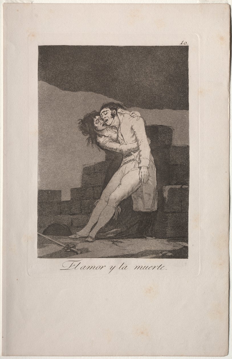 Caprichos: Rakkaus ja kuolema tekijältä Francisco de Goya
