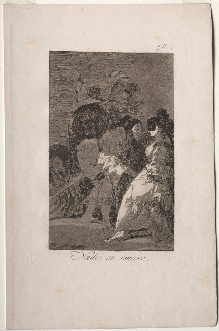 Caprichos: Kukaan ei tunne itseään. tekijältä Francisco de Goya