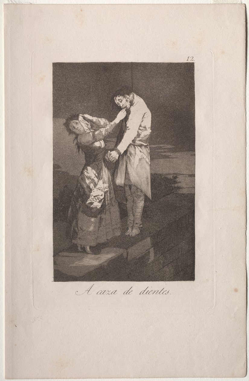 Caprichos: Hampaiden metsästys tekijältä Francisco de Goya
