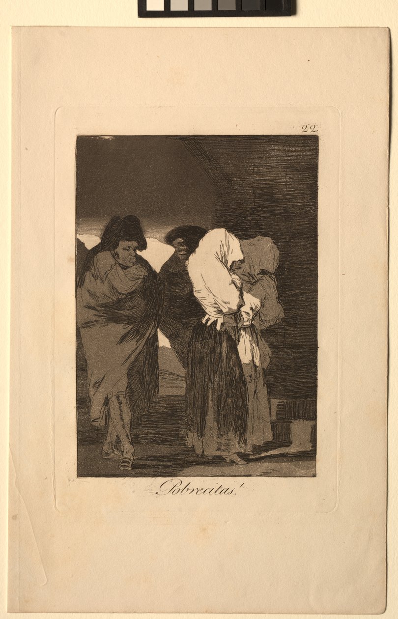 Caprichos: Pienet tytöt!. tekijältä Francisco de Goya