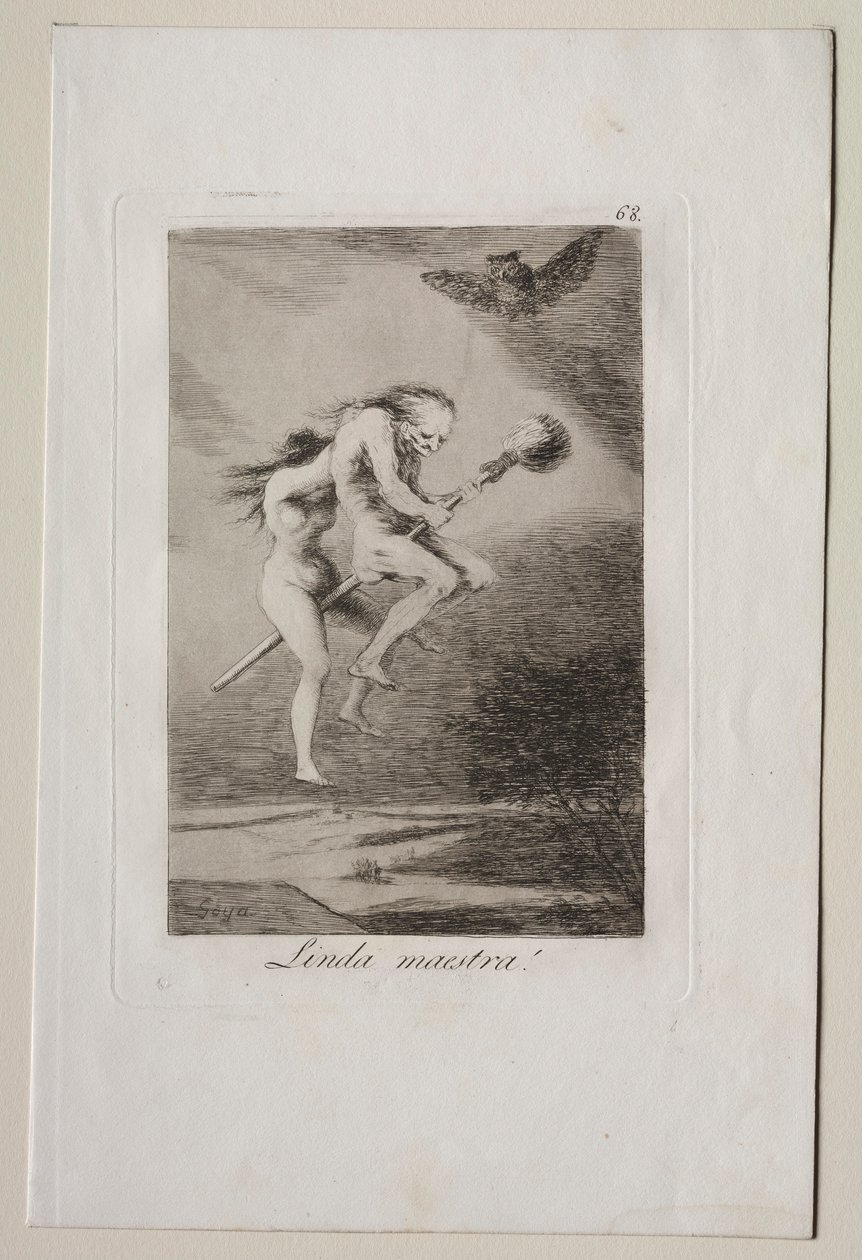 Caprichos: Kaunis opettaja!. tekijältä Francisco de Goya