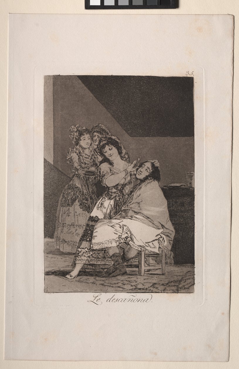 Caprichos: Hän fleesee hänet tekijältä Francisco de Goya