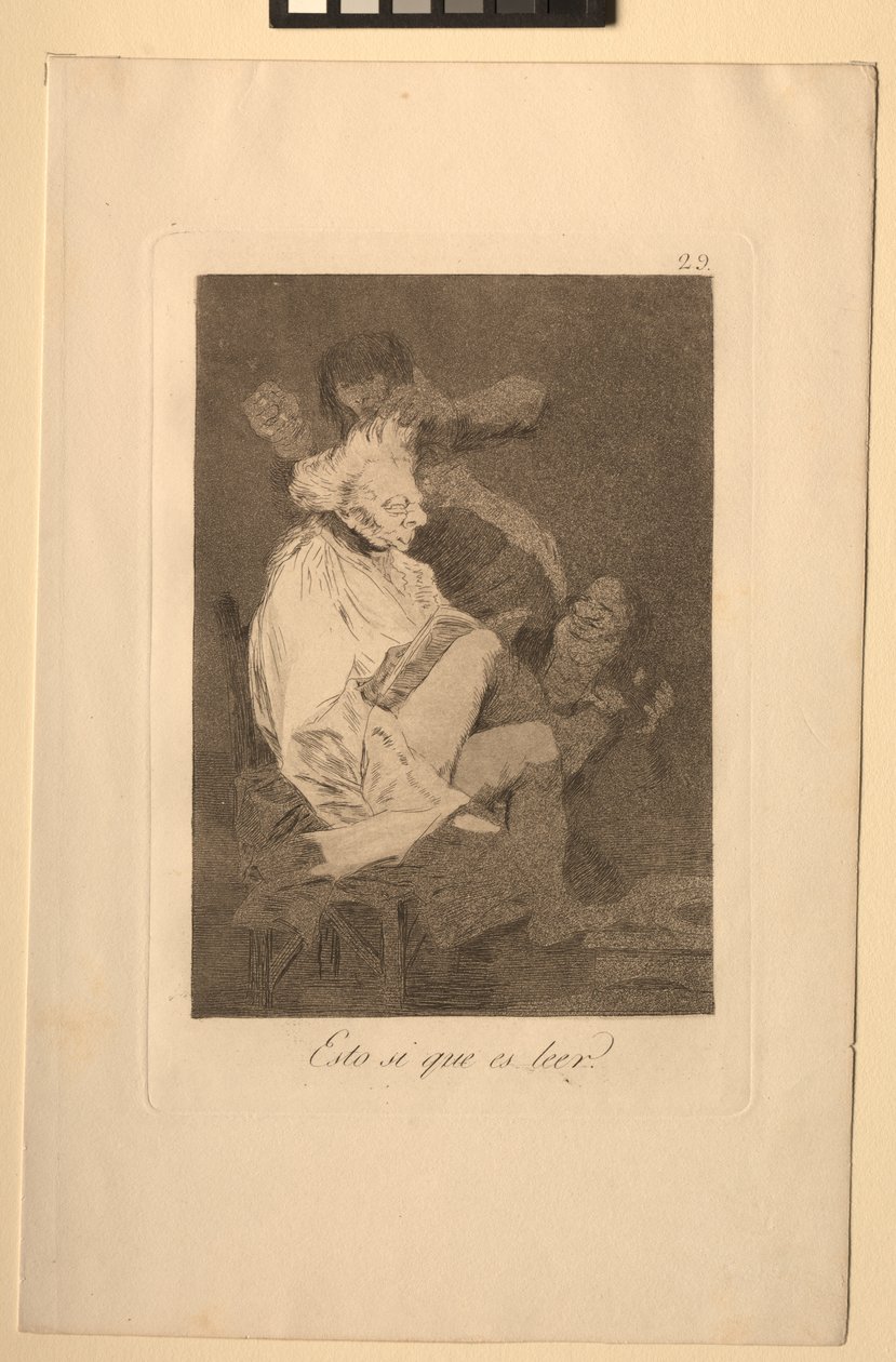 Caprichos: Se on varmasti kykyä lukea. tekijältä Francisco de Goya