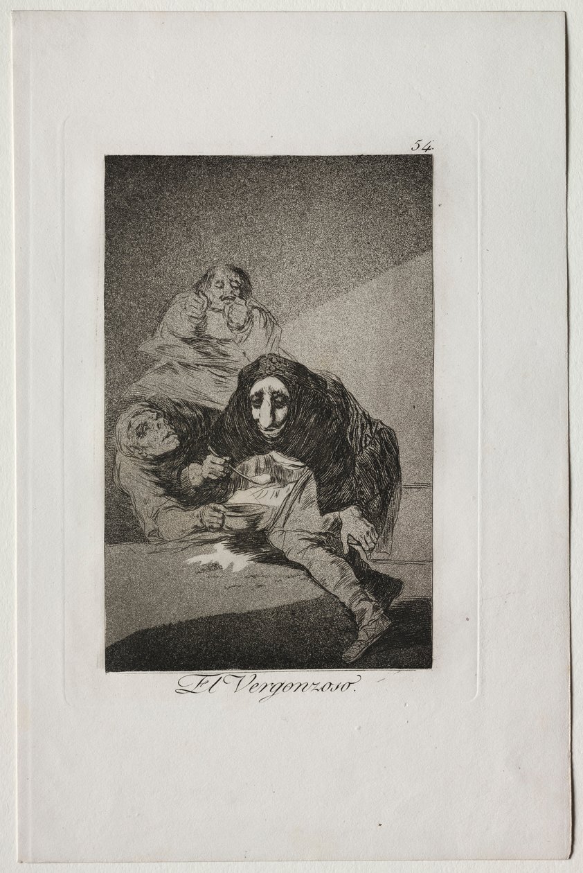 Caprichos: Häpeäkas. tekijältä Francisco de Goya
