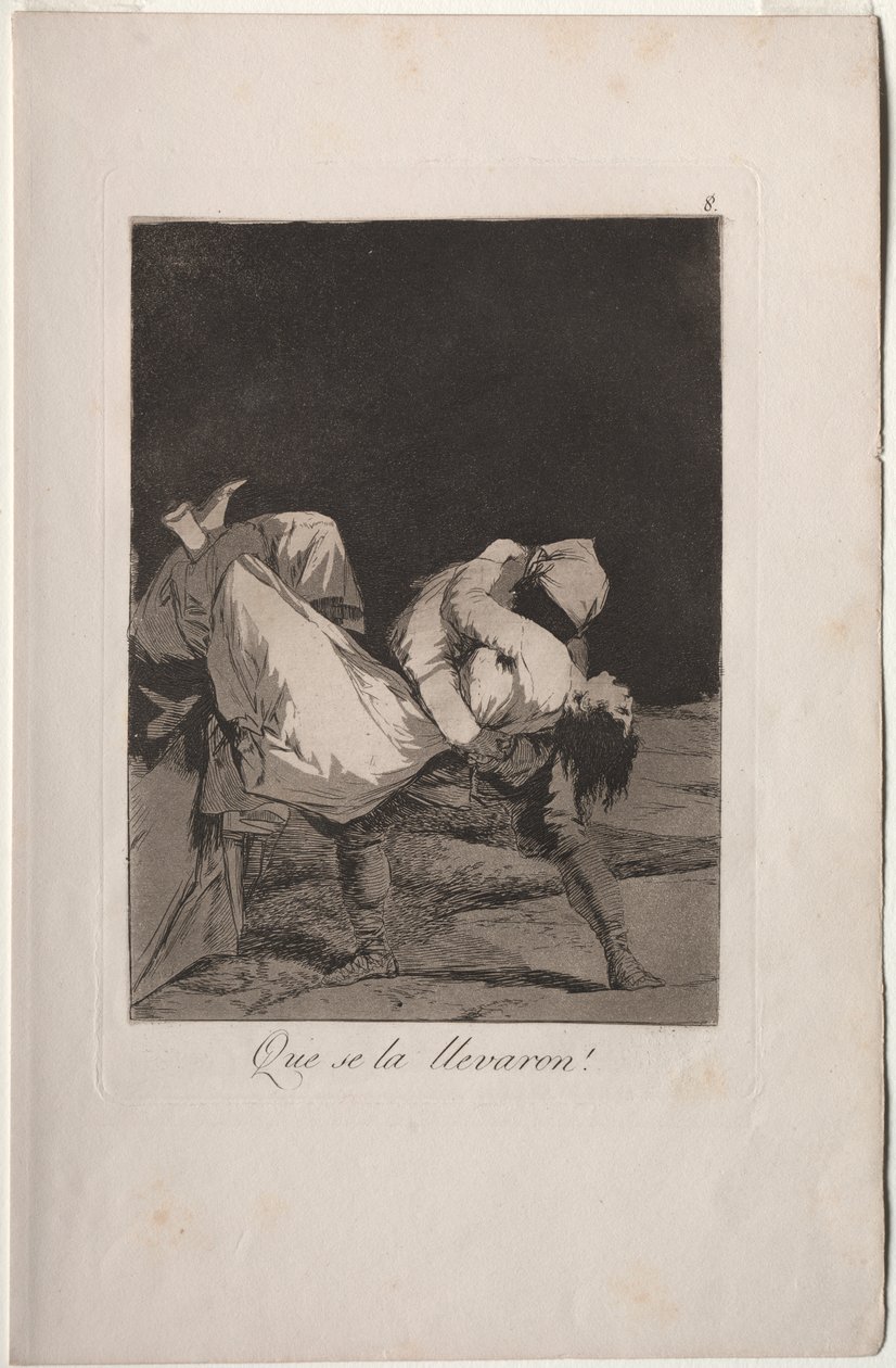 Caprichos: He veivät hänet pois! tekijältä Francisco de Goya
