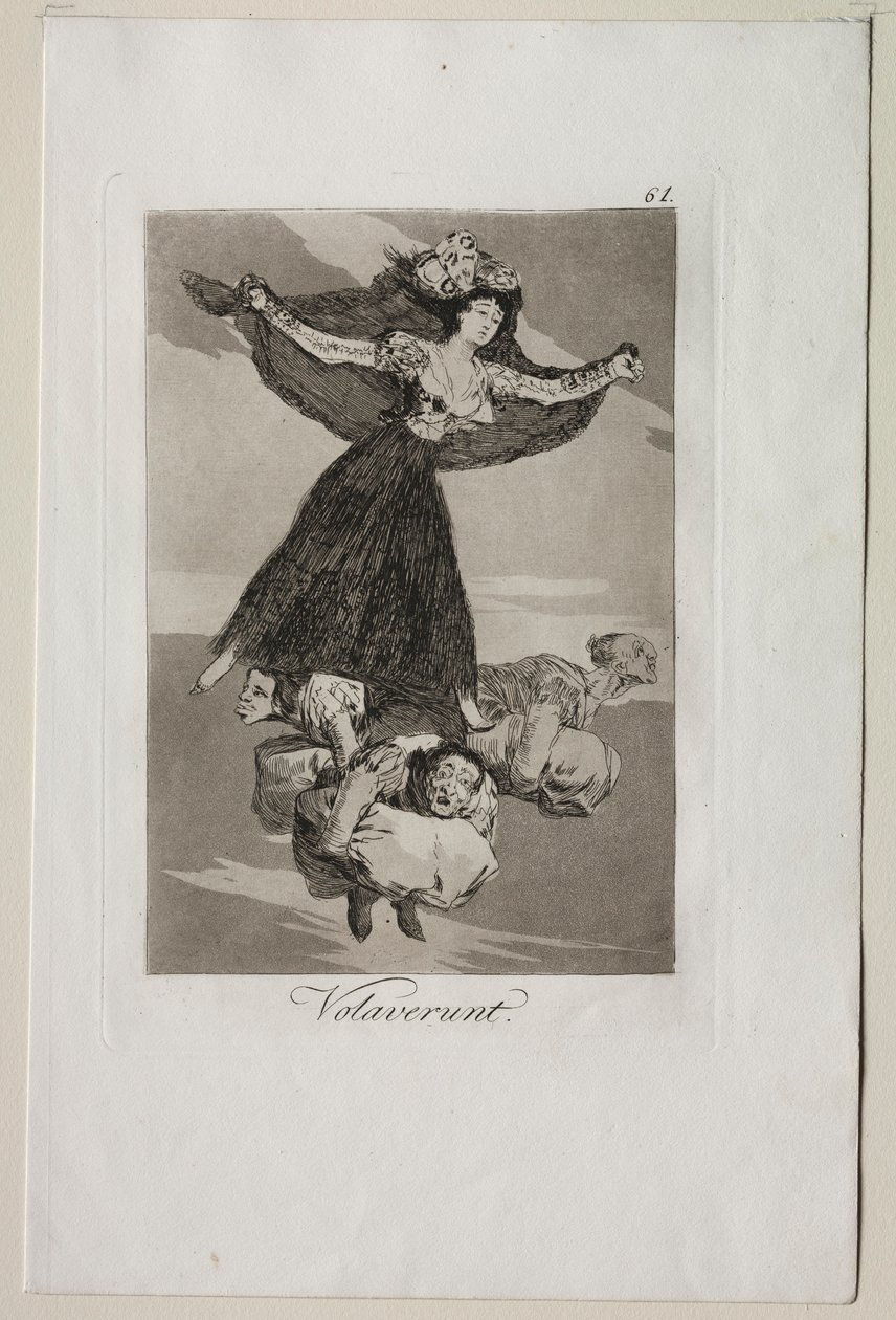 Caprichos: He ovat lentäneet. tekijältä Francisco de Goya