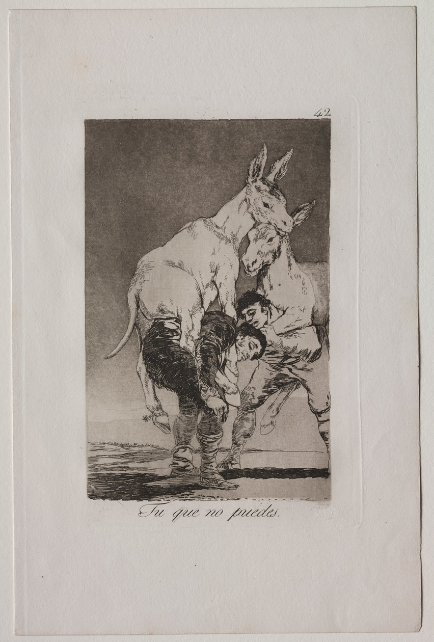 Caprichos: Sinä, joka ei osaa tekijältä Francisco de Goya