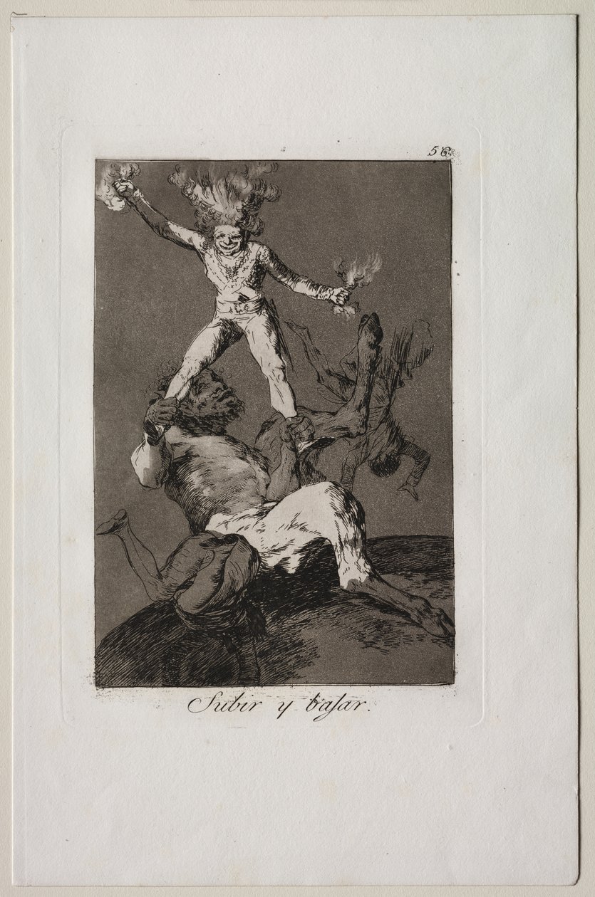 Caprichos: Nousta ja pudota tekijältä Francisco de Goya