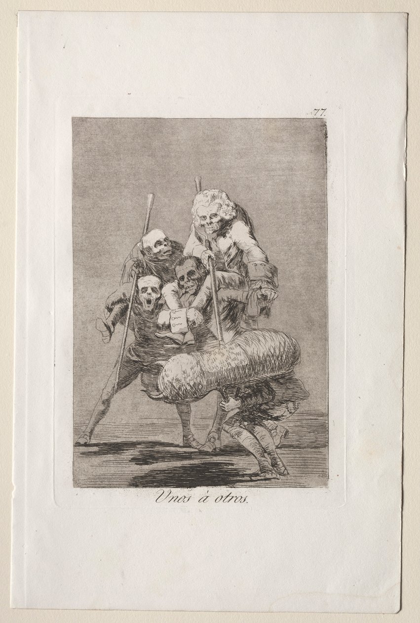 Caprichos: Mitä toinen tekee toiselle. tekijältä Francisco de Goya