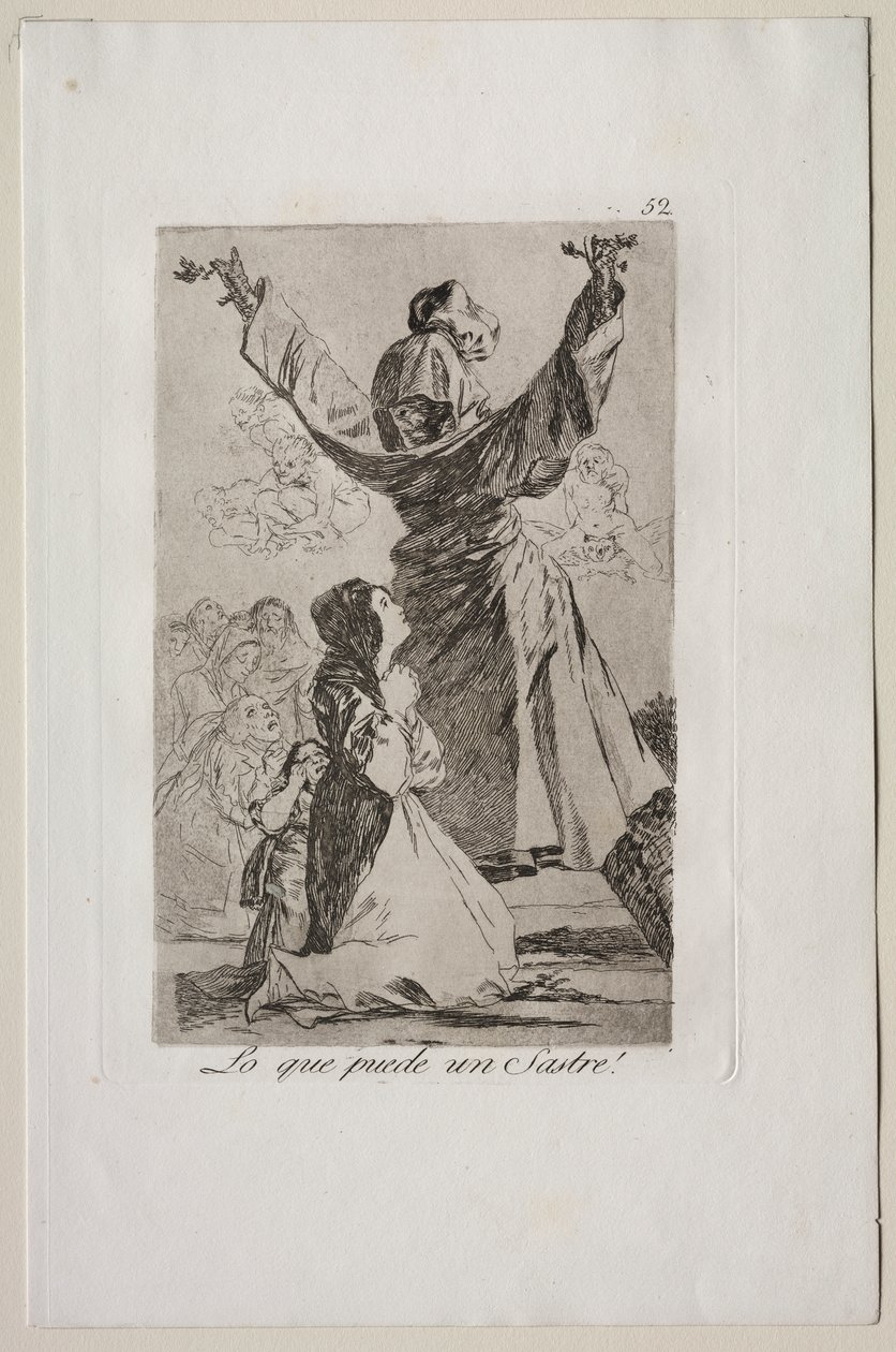 Caprichos: Mitä räätäli voi tehdä! tekijältä Francisco de Goya