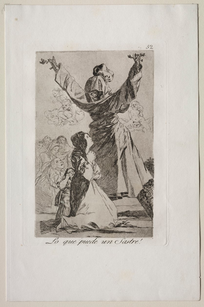 Caprichos: Mitä räätäli voi tehdä!. tekijältä Francisco de Goya