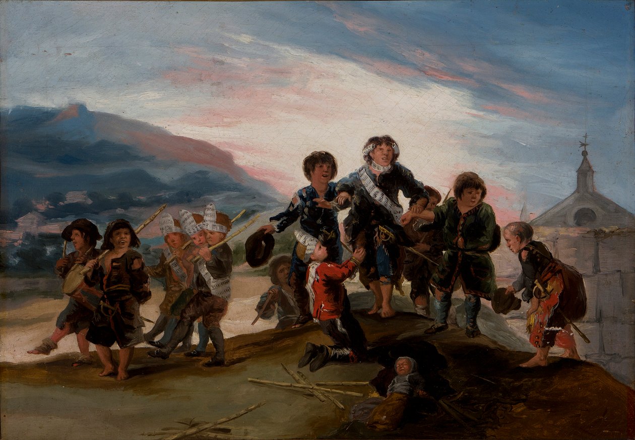 Lapset leikkivät sotilaita Lapset leikkivät sotilaita, 1786. tekijältä Francisco de Goya