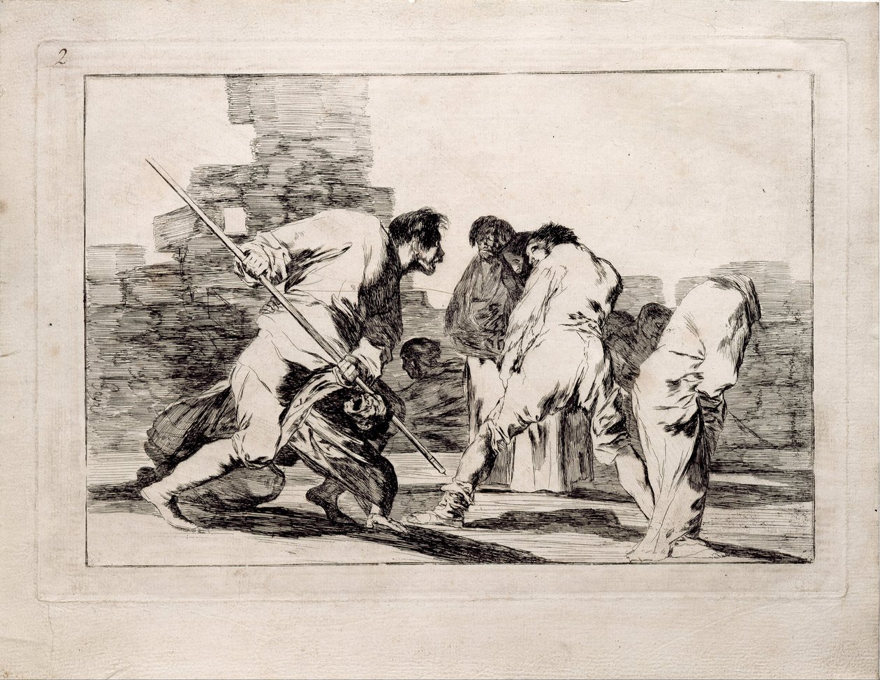 Cruel Folly sarjasta Los Disparates Follies, 1815-1819 tekijältä Francisco de Goya