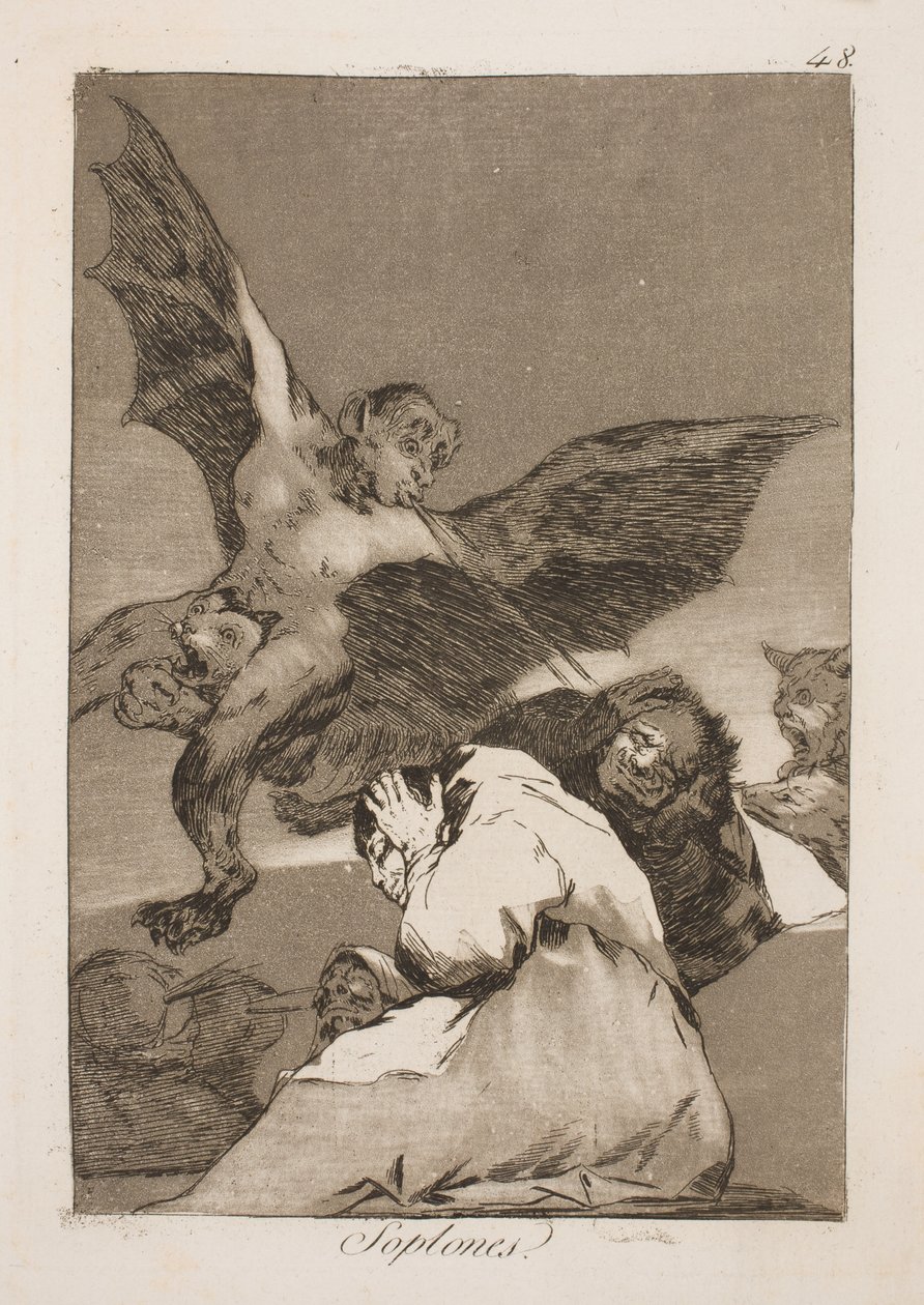 He puhaltavat korviinsa tekijältä Francisco de Goya