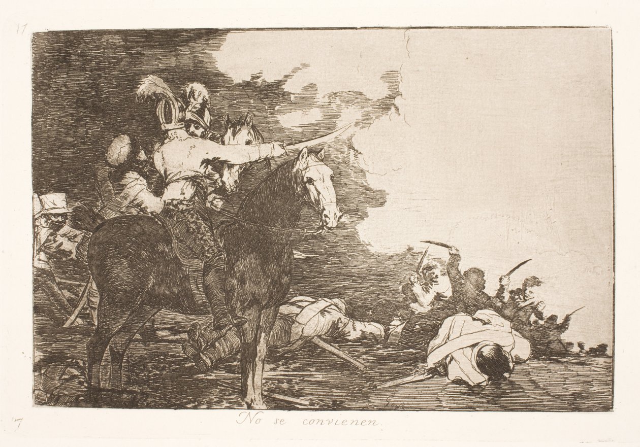 He eivät voi olla samaa mieltä (17) tekijältä Francisco de Goya