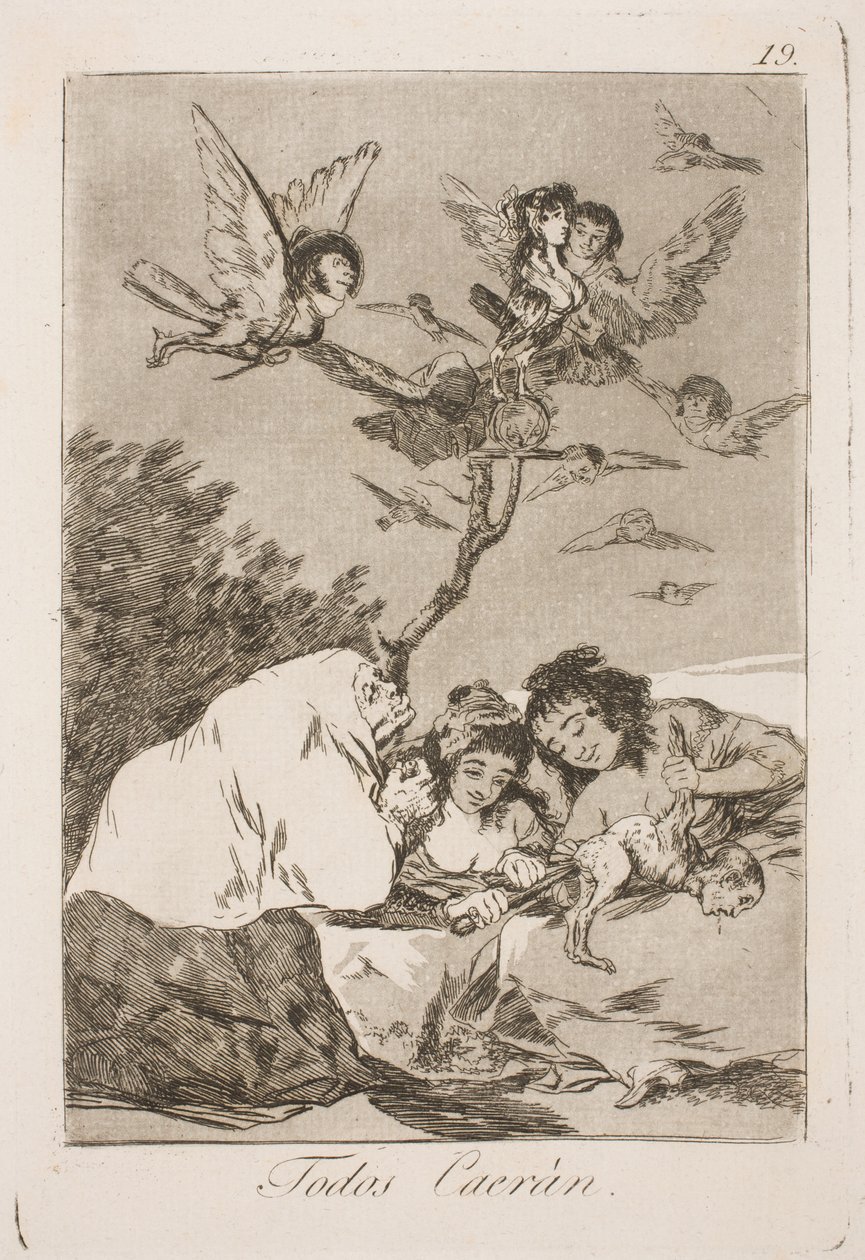 Ne kaikki putoavat alas tekijältä Francisco de Goya