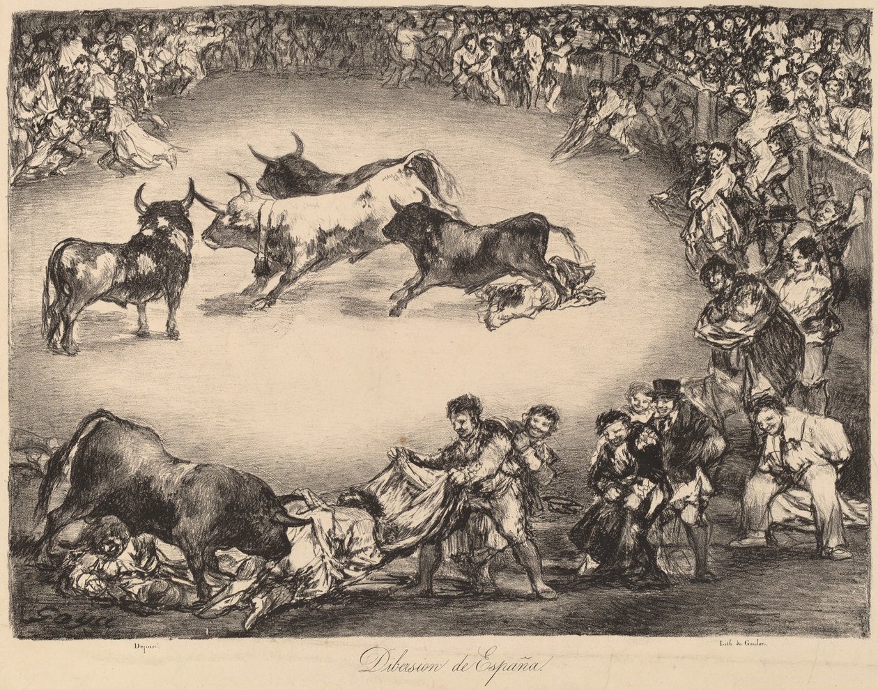 Dibersion de España (espanjalainen viihde) tekijältä Francisco de Goya