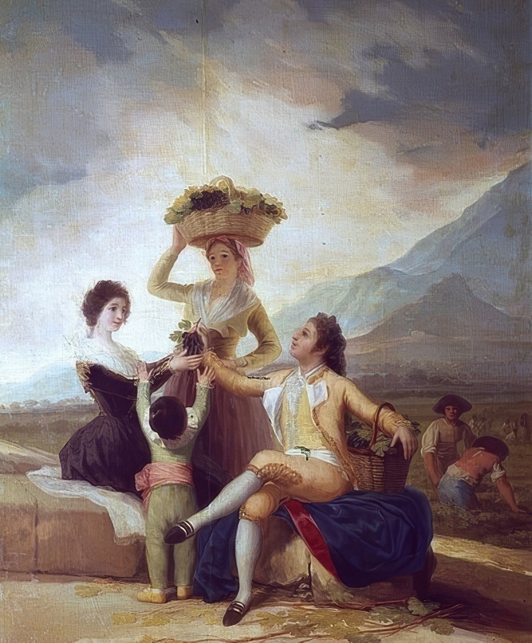 Rypäleen sato - syksy. 1786 tekijältä Francisco de Goya