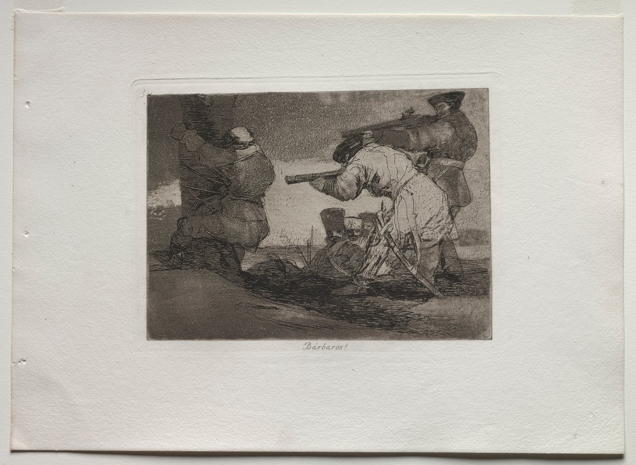 Sodan katastrofit: Barbaarit!, 1810-1820. tekijältä Francisco de Goya