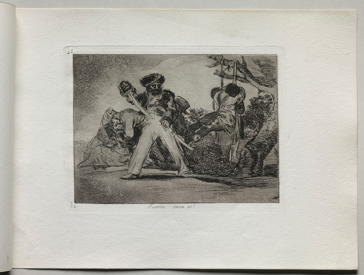 Disasters of War: Thats Tough, 1810-1820. tekijältä Francisco de Goya