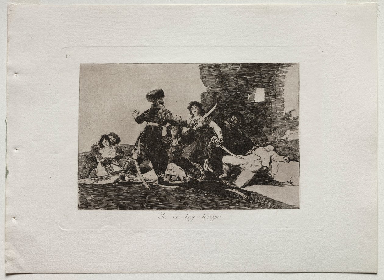 Sodan katastrofit: Nyt ei ole aikaa, 1810-20. tekijältä Francisco de Goya