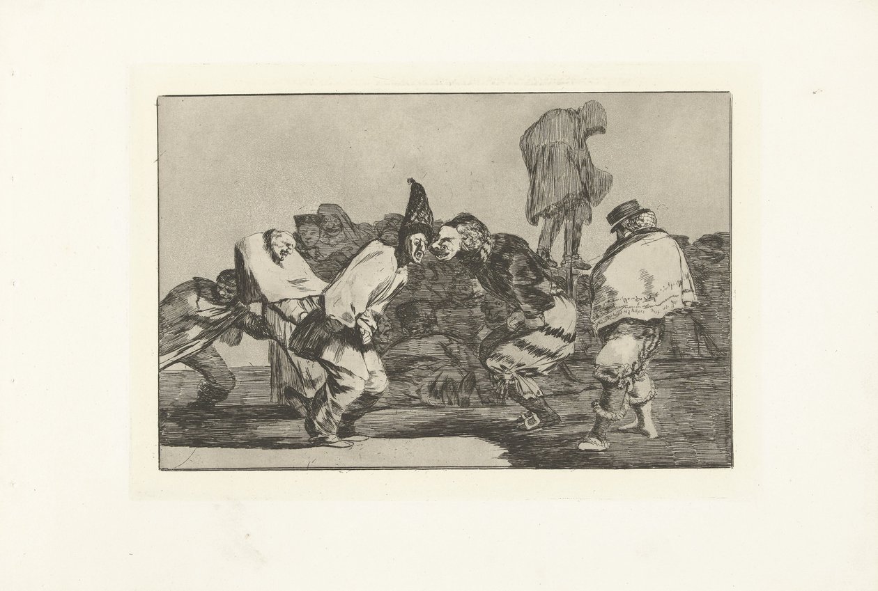Karnevaalin hulluutta Hajota karnevaali Los Disparates (The Follies) (sarjan nimi) Los Proverbios (Sananlaskut) (sarjan nimi) tekijältä Francisco de Goya