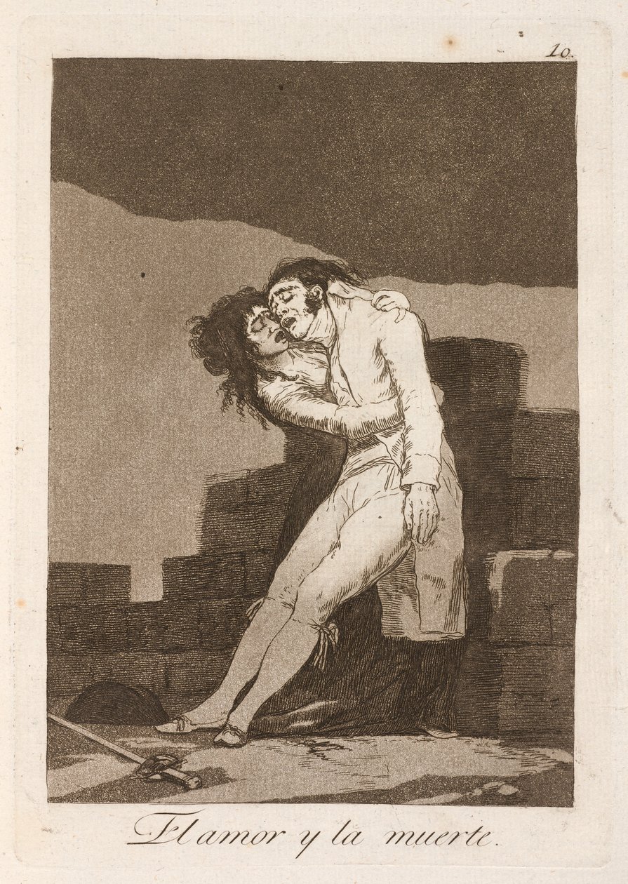 rakkaus ja kuolema tekijältä Francisco de Goya