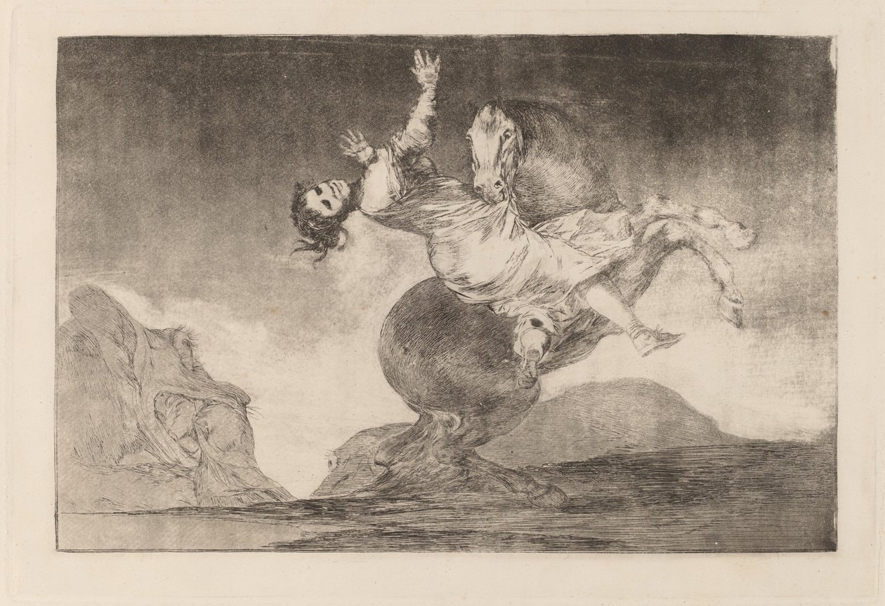 Raptor-hevonen (The Horse-Abductor) tekijältä Francisco de Goya